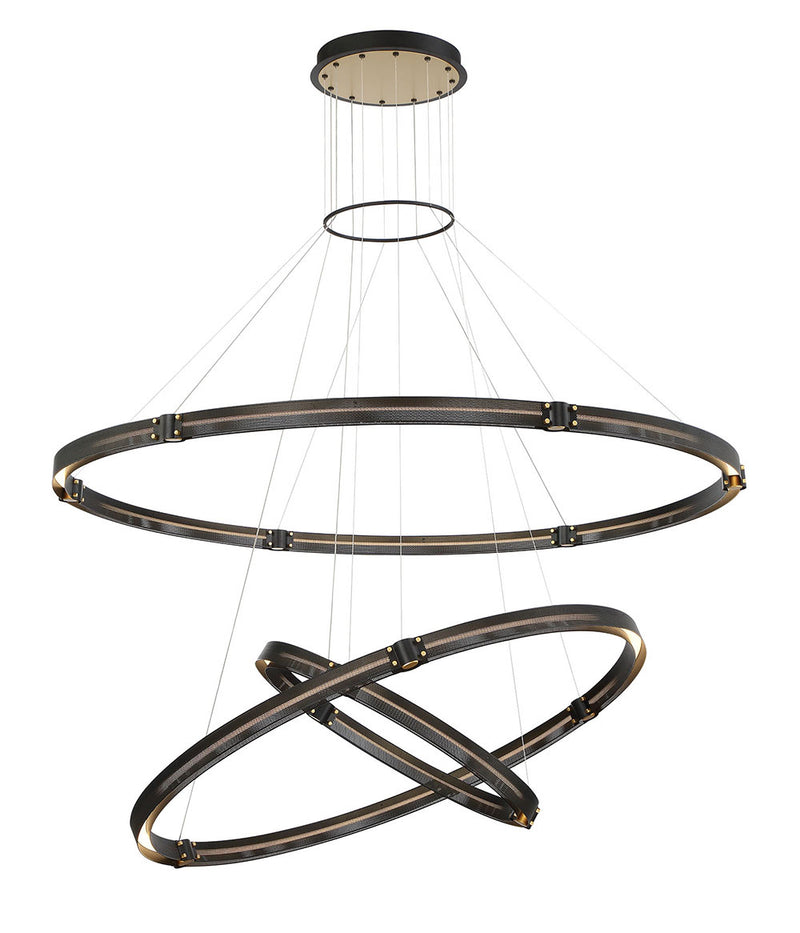 Eurofase 37056-018 LED Chandelier, Gold-Black
