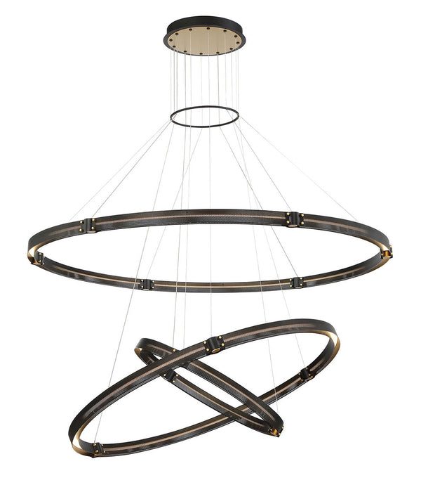 Eurofase 37056-018 LED Chandelier, Gold-Black