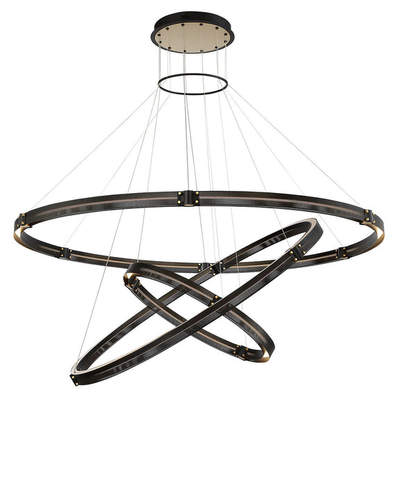 Eurofase 37056-018 LED Chandelier, Gold-Black