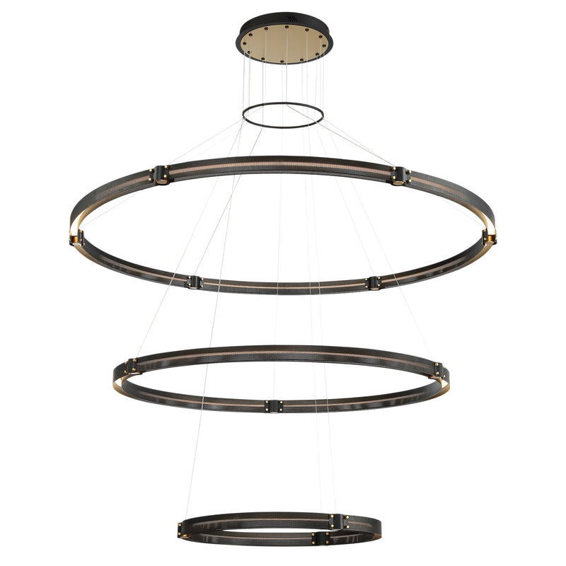 Eurofase 37056-018 LED Chandelier, Gold-Black