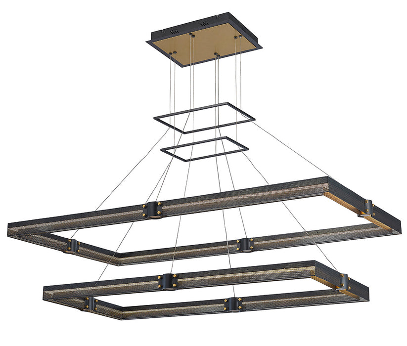 Eurofase 37061-012 LED Chandelier, Gold-Black