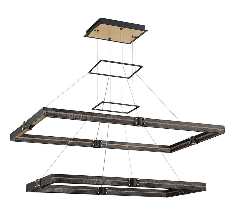 Eurofase 37061-012 LED Chandelier, Gold-Black