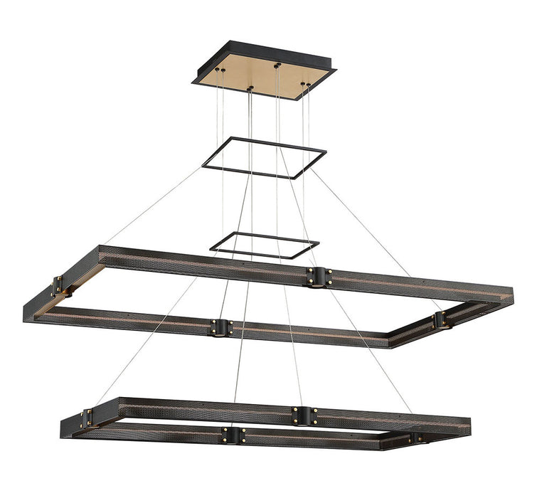 Eurofase 37061-012 LED Chandelier, Gold-Black