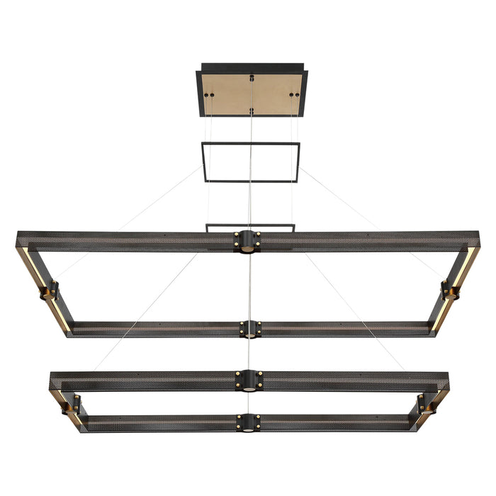 Eurofase 37061-012 LED Chandelier, Gold-Black