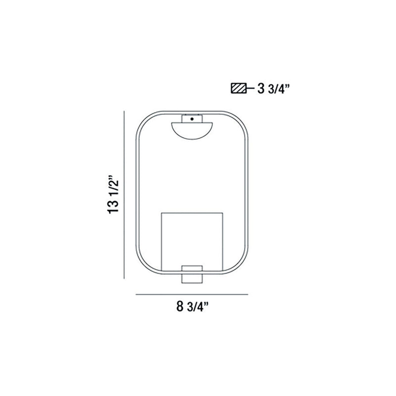 Eurofase 37076-016 LED Wall Sconce, Gold-Black