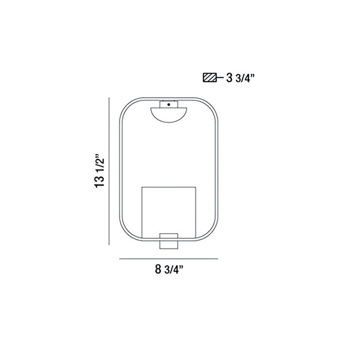 Eurofase 37076-016 LED Wall Sconce, Gold-Black