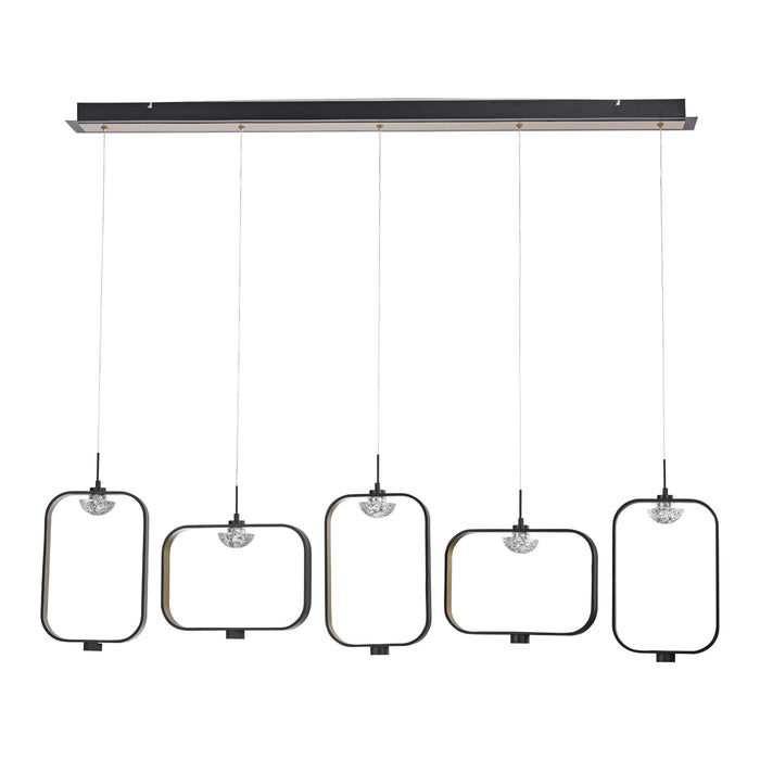 Eurofase 37078-010 LED Chandelier, Black
