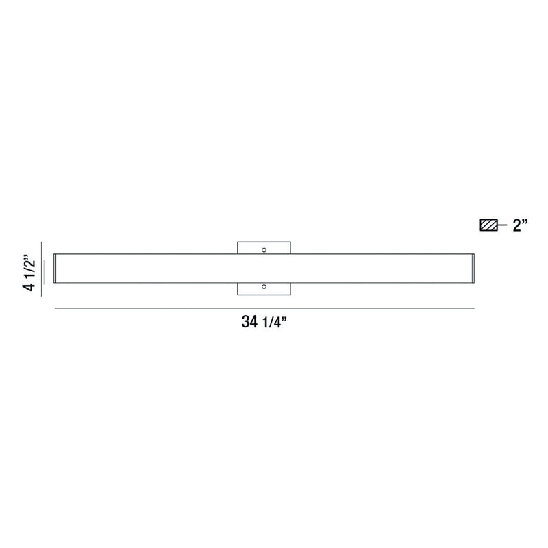 Eurofase 37081-027 LED Wall Sconce, Black
