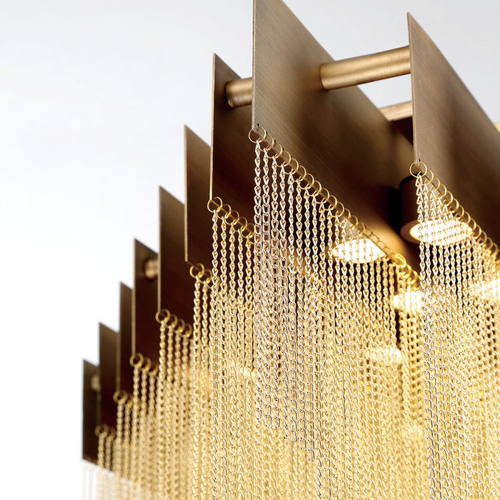 Eurofase 37095-017 LED Chandelier, Gold