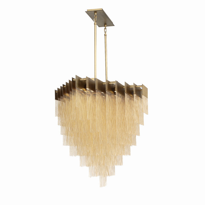 Eurofase 37096-014 LED Chandelier, Gold