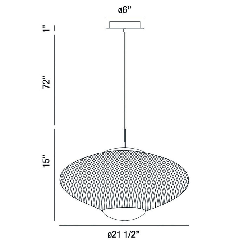 Eurofase 37107-017 LED Pendant, Black