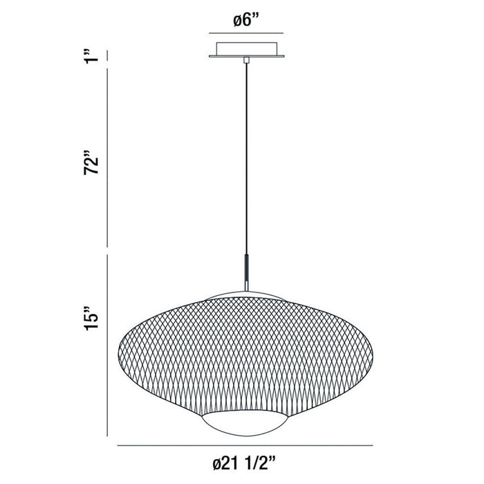 Eurofase 37107-017 LED Pendant, Black
