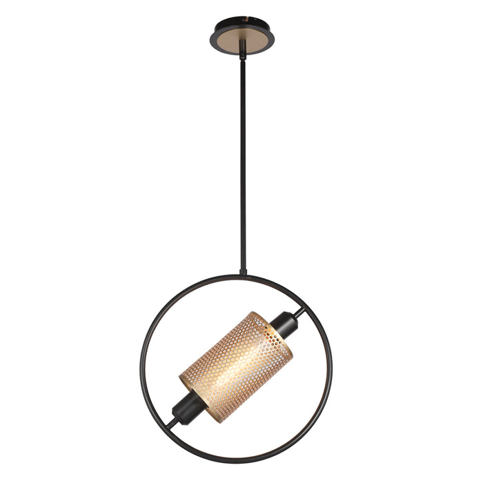 Eurofase 37108-014 One Light Pendant, Black