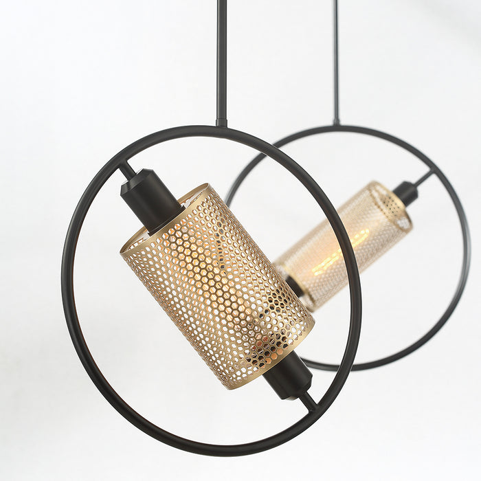 Eurofase 37109-011 One Light Pendant, Black