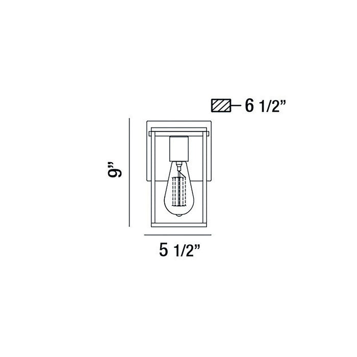 Eurofase 37115-012 One Light Wall Sconce, Chrome/Black