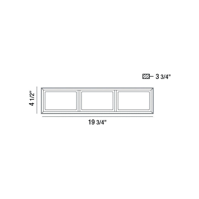 Eurofase 37126-018 LED Bathbar, Black