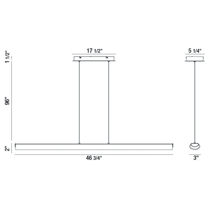 Eurofase 37161-019 LED Pendant, Chrome