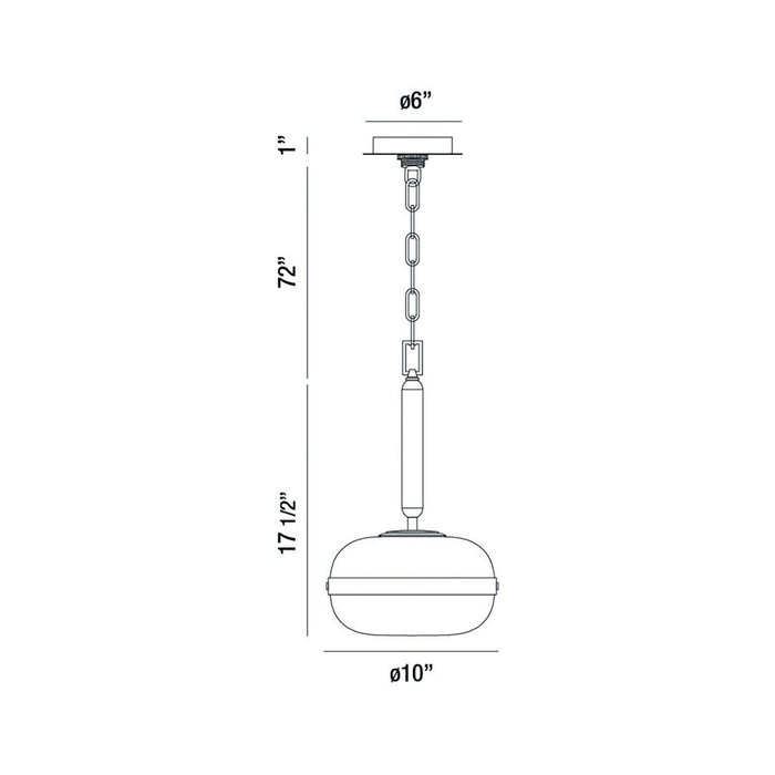 Eurofase 37196-011 One Light Pendant, Brass