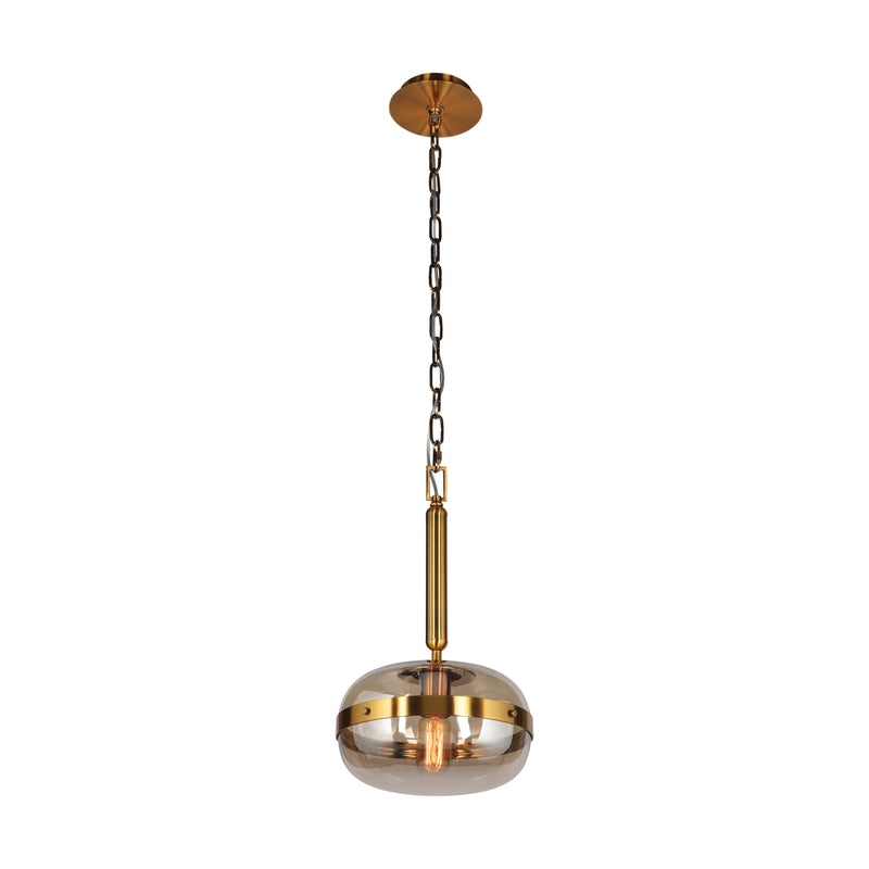 Eurofase 37196-011 One Light Pendant, Brass