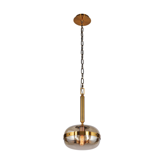 Eurofase 37196-011 One Light Pendant, Brass