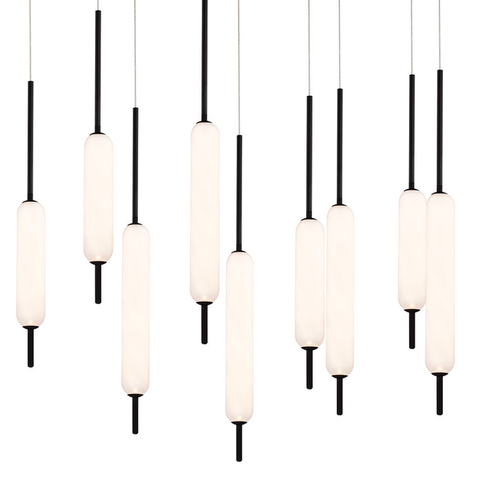 Eurofase 37235-024 LED Chandelier, Black