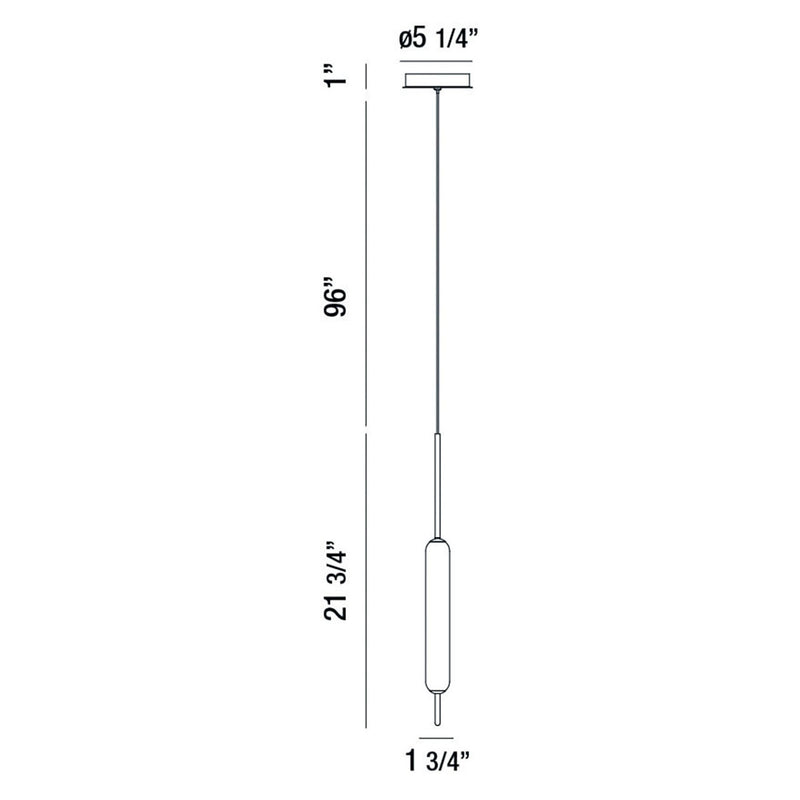 Eurofase 37237-011 LED Pendant, Black