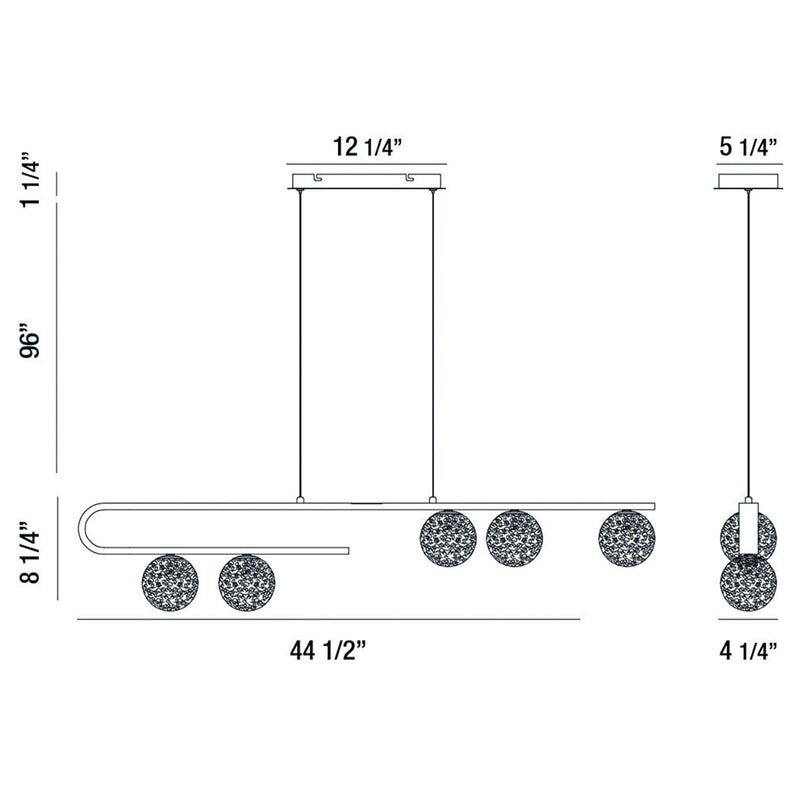 Eurofase 37351-014 LED Pendant, Gold