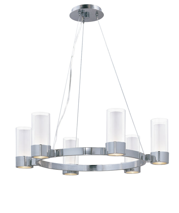 Maxim 23077CLFTPC/BUL LED Chandelier, Polished Chrome