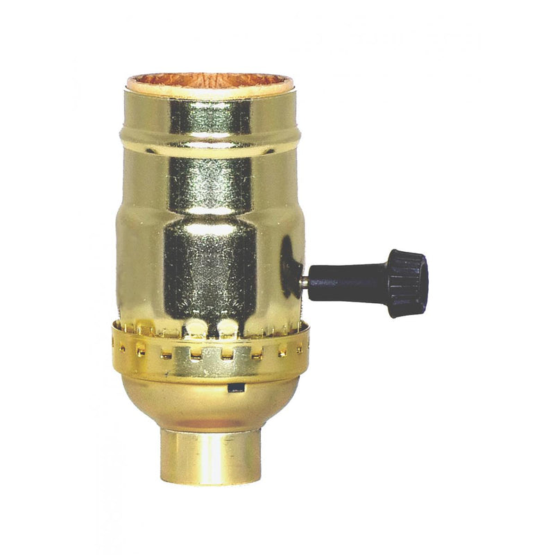 Satco 80-1501 Socket, Brite Gilt