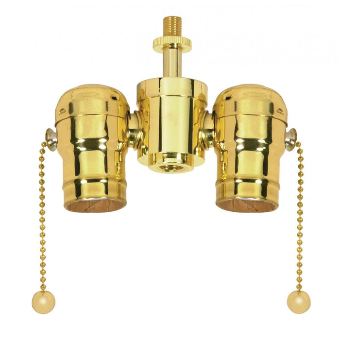 Satco 80-1523 Cluster Body, Polished Brass