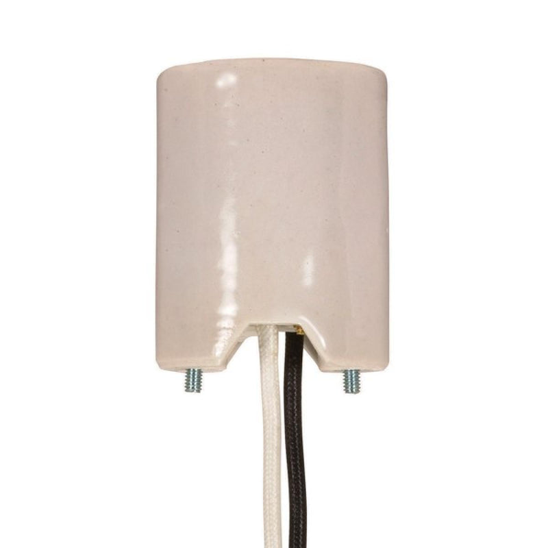 Satco 80-1530 Socket, Glazed Cream