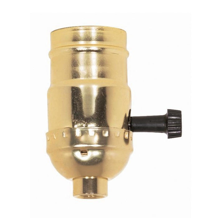 Satco 80-1560 Socket, Brite Gilt