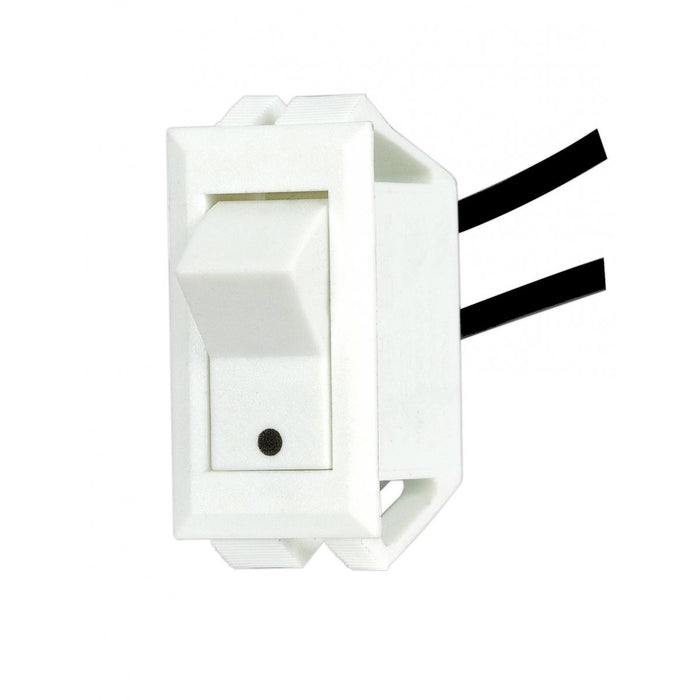 Satco 80-1617 Phenolic Rocker Switch W/Dot, White
