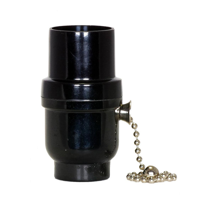 Satco 80-1637 Cap W/Metal Bushing Less Set Screw, Nickel