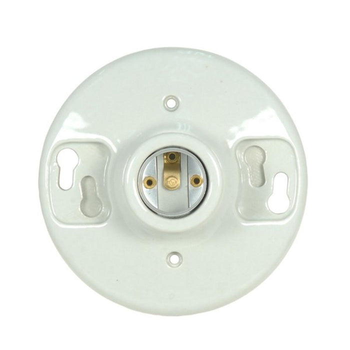 Satco 80-1648 Ceiling Receptacle, Glazed