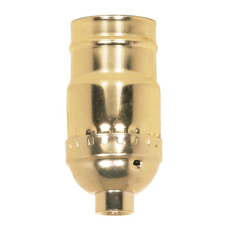 Satco 80-1669 Socket, Brite Gilt