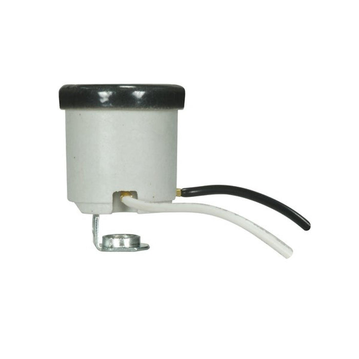 Satco 80-1685 Socket, White