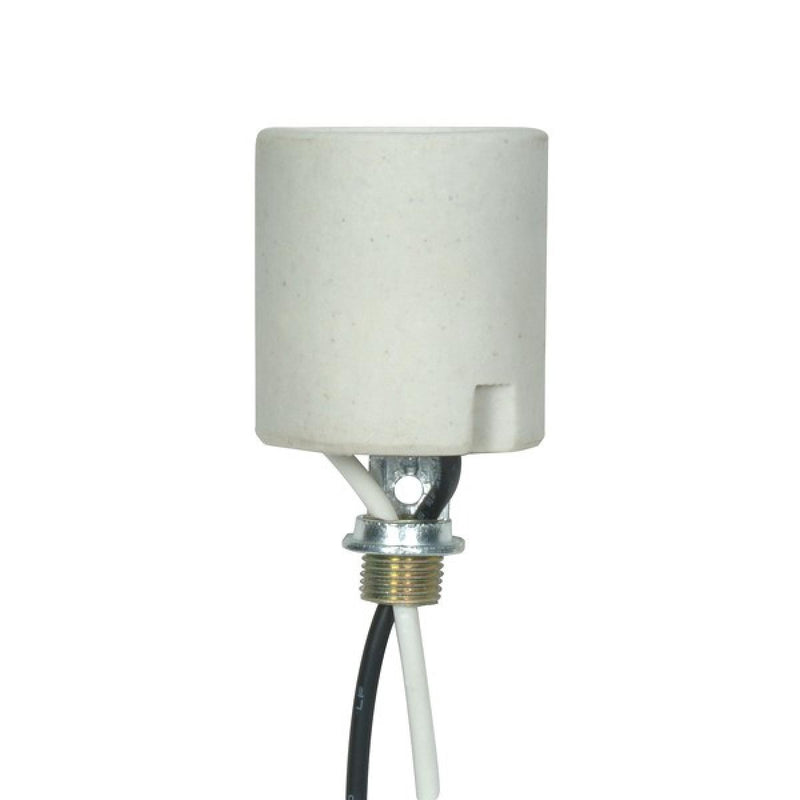 Satco 80-1708 Socket, White