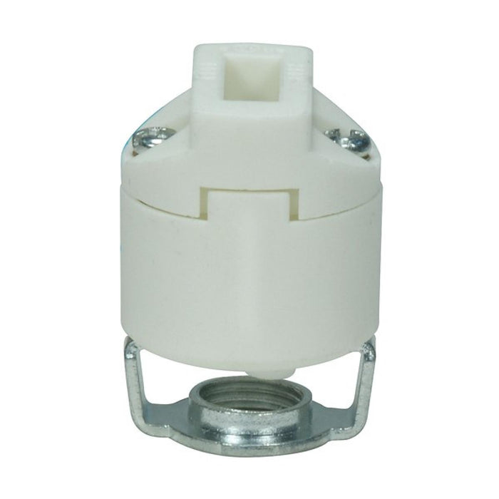 Satco 80-1741 Socket, White