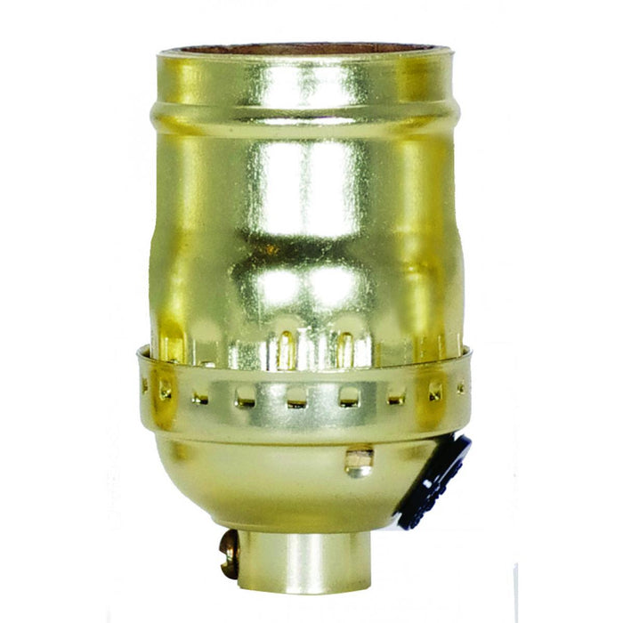 Satco 80-1753 Socket, Brite Gilt