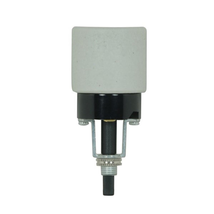 Satco 80-1755 Bottom Turn Knob Socket, Porcelain