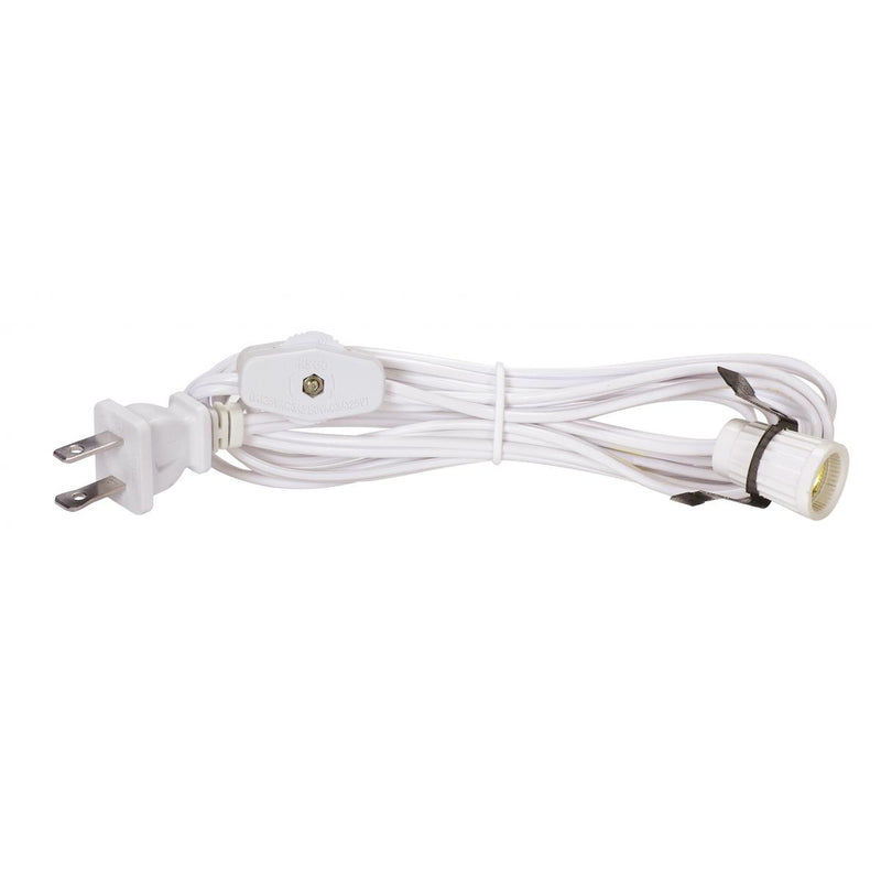 Satco 80-1785 Cord Set, White