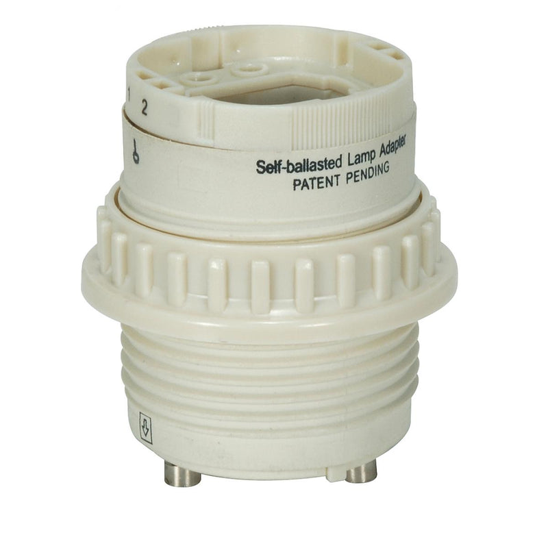 Satco 80-1849 Lamp Adapter, Cream
