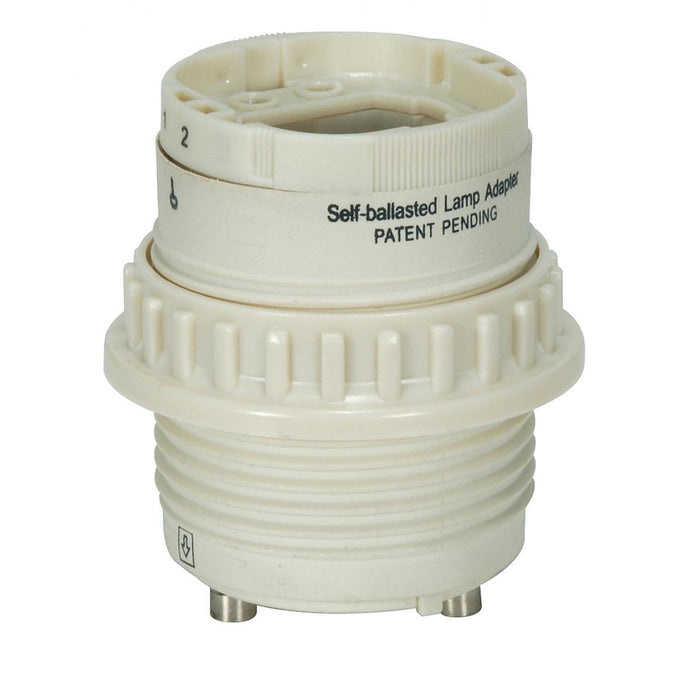 Satco 80-1849 Lamp Adapter, Cream