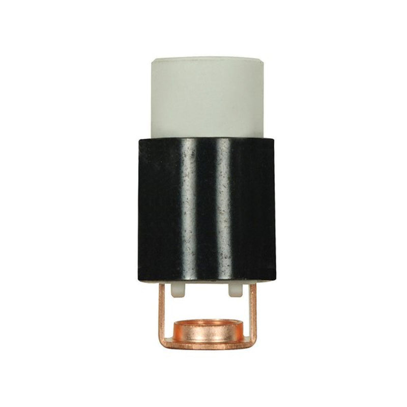 Satco 80-1948 Sockets W/Paper Liner, Black / White