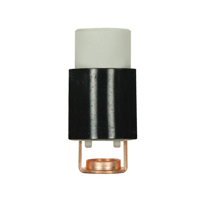 Satco 80-1948 Sockets W/Paper Liner, Black / White