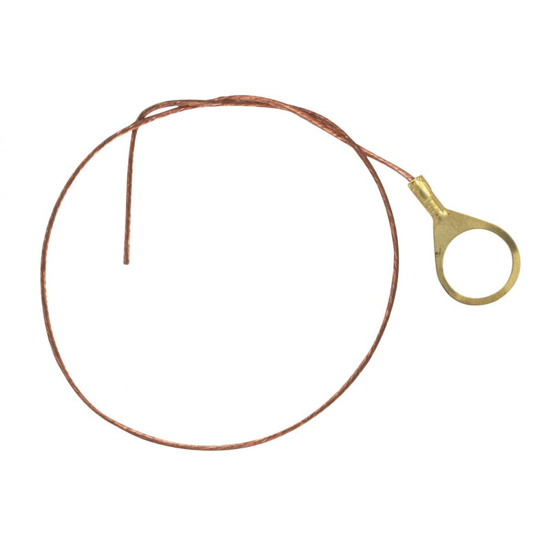 Satco 80-1966 1/4 Ip Round Ground Lug, Bare Copper