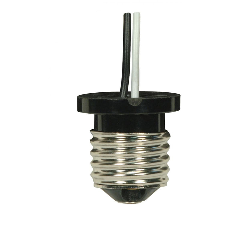 Satco 80-1970 Medium Based Phenolic E26 Flanged Adapter, Brown