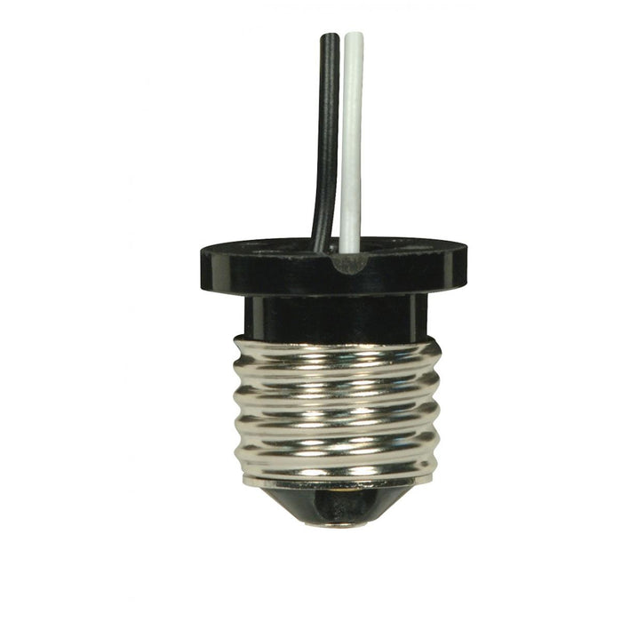 Satco 80-1970 Medium Based Phenolic E26 Flanged Adapter, Brown