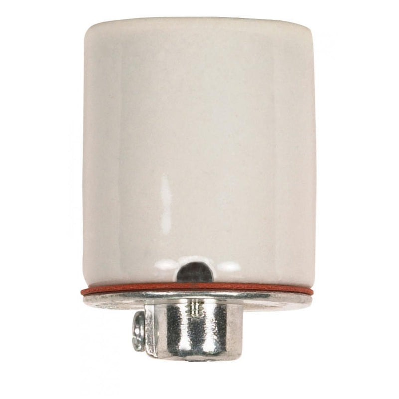 Satco 80-2047 Socket, Glazed White